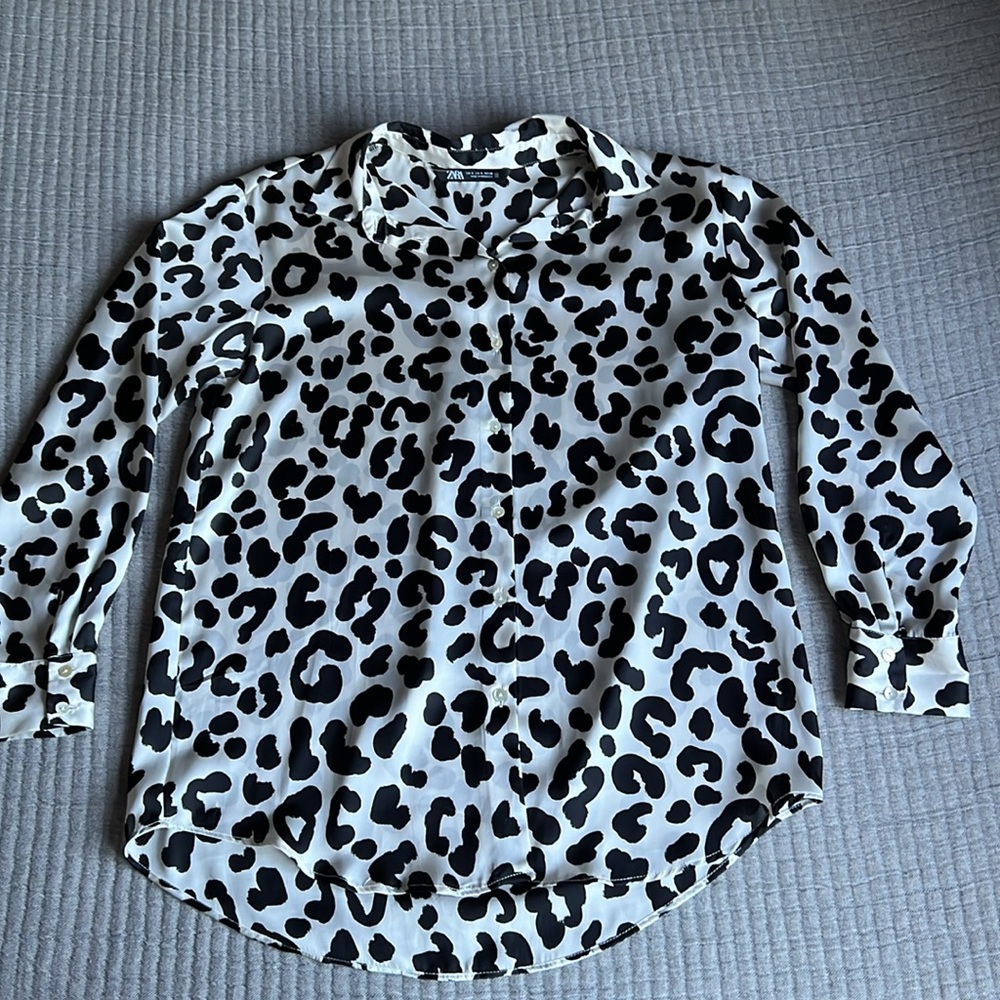 Zara | Leopard Print Button-Up